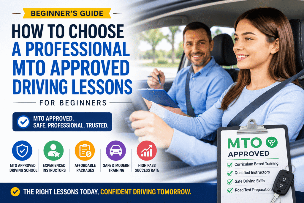 How to Choose a Professional MTO Approved Driving Lessons for Beginners