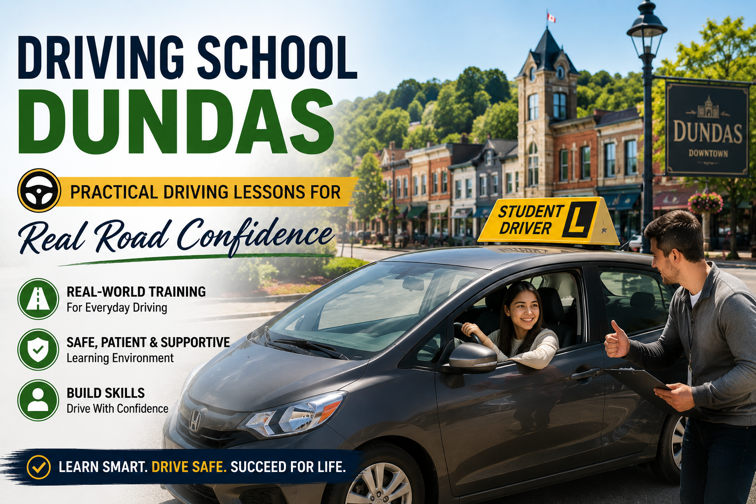 Driving School Dundas – Practical Driving Lessons for Real Road Confidence - CS Driving school CA